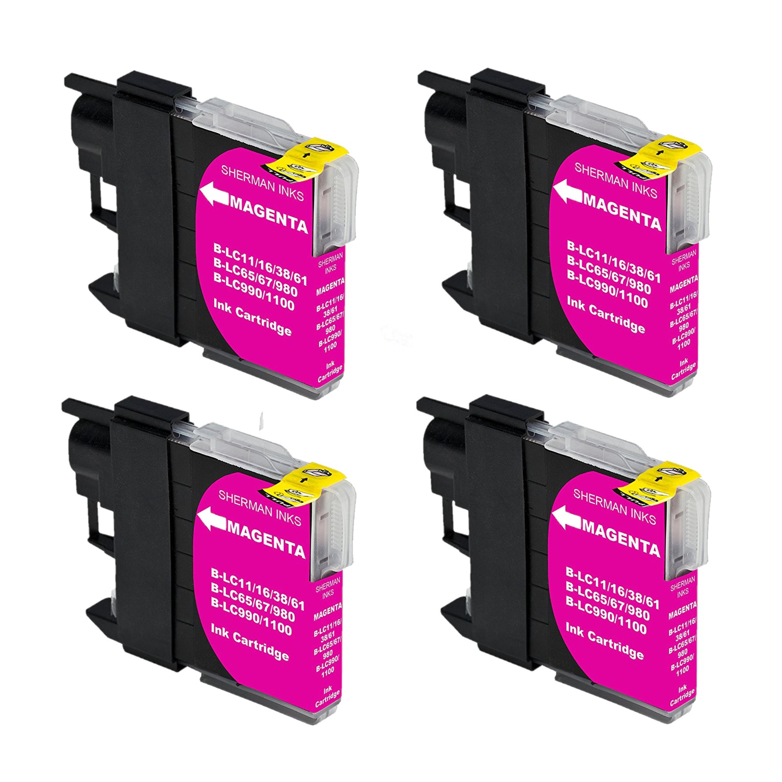 4Magenta Ink For Brother LC61 LC61 MFC 250C 290C 295CN 490CW 495CW